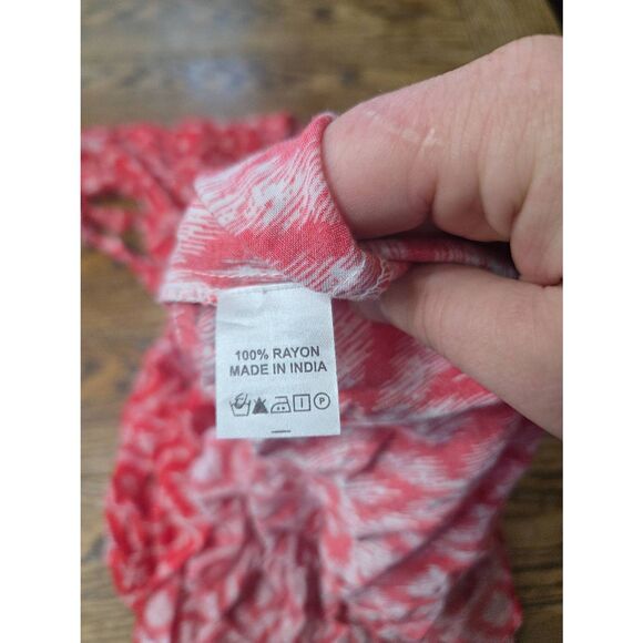 Melissa ODABASH Ikat red off the shoulder dress - Picture 4 of 5